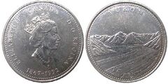 25 cents (125th Anniversary of Canadian Confederation - Yukon)