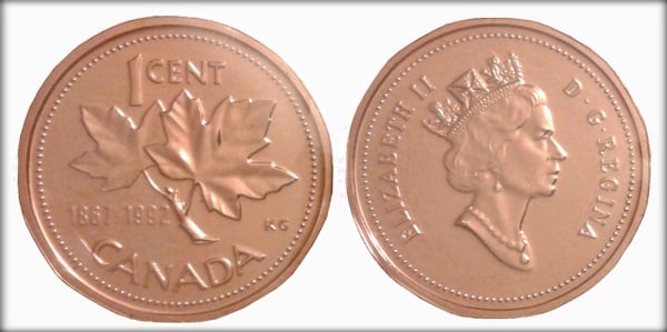 1 cent (125th Anniversary of Canadian Confederation)