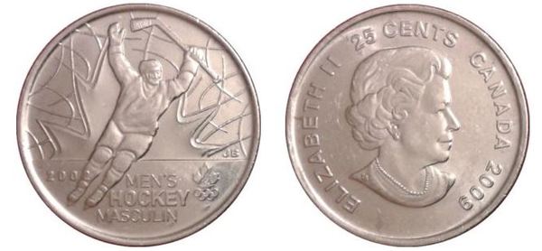 25 cents (Olympic Games -Men's Ice Hockey)