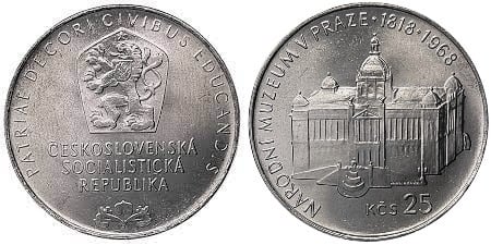 25 korun (150th Anniversary of the National Museum in Prague)