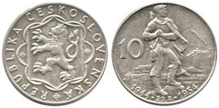 10 korun (10 Aniversario del Levantamiento eslovaco)