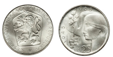 25 korun (20th Anniversary - Liberation of Czechoslovakia)