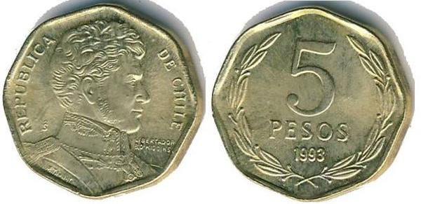 5 pesos