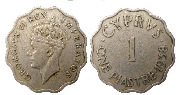 1 piastre (George VI)