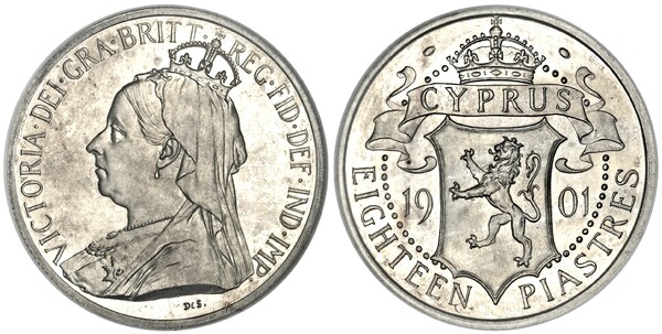 18 piastres (Queen Victoria)