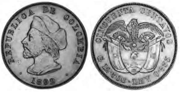 50 centavos (400th Anniversary of the Discovery of America)