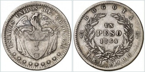 1 peso (United States of Colombia)