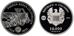 10.000 pesos (100 Aniversario de la Fuerza Aérea Colombiana)