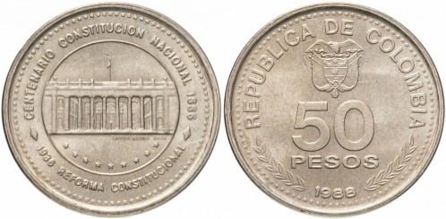 50 pesos (100th Anniversary of the National Constitution)