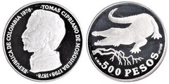 500 pesos (Centenario de la Muerte de Tomas Cipriano de Mosquera)