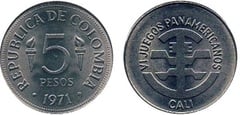 5 pesos (VI Juegos Panamericanos-Cali)