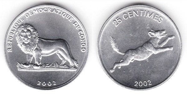 25 centimes (Wild dog)