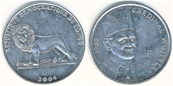 1 franc (25th Anniversary of the Visit of Pope John Paul II)