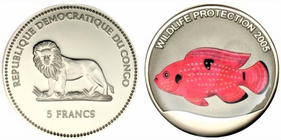 5 francs (Pink Fish)