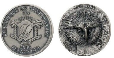 5000 francs CFA (Philippine eagle)