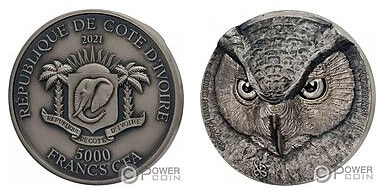 5000 francs CFP (Owl)