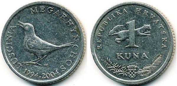 1 kuna (10th Anniversary of the Kuna)