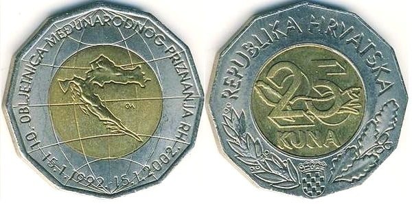 25 kuna (10th Anniversary of Independence)