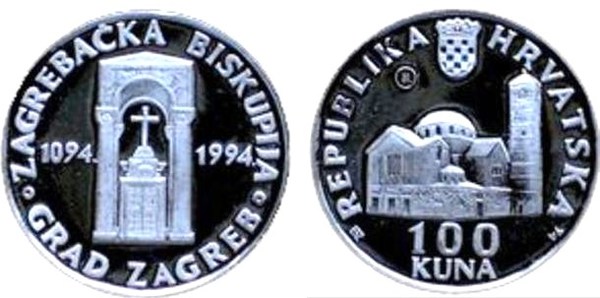 100 kuna (900th Anniversary of St. Blaza's Church)