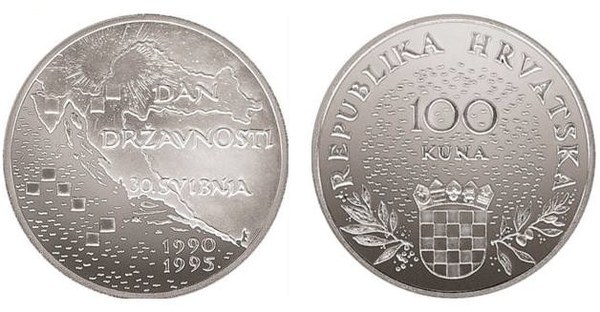 100 kuna (5th Anniversary of Independence)