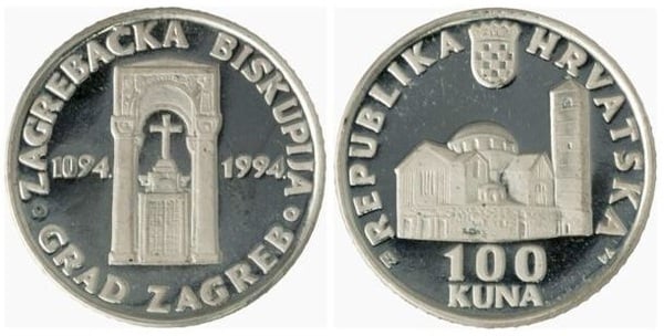 100 kuna  (900th Anniversary of St. Blaza's Church)