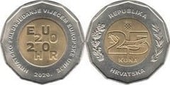 25 kuna (Croacia-Presidencia Unión Europea)