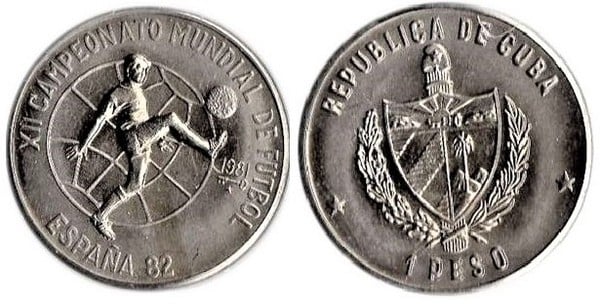 1 peso (XII World Soccer Championship-Spain 82)