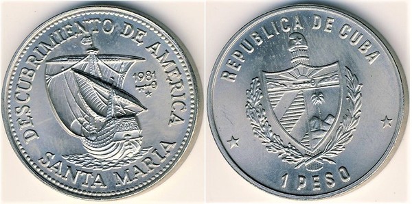 1 peso (Discovery of America-Nave Santa Maria)