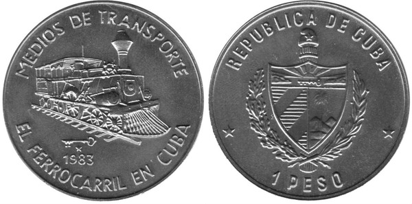 1 peso (The Railroad in Cuba)