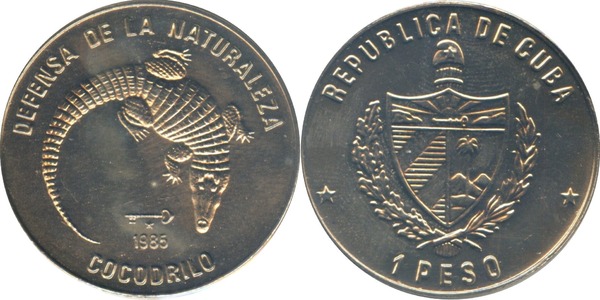 1 peso (Defense of Nature - Crocodile)