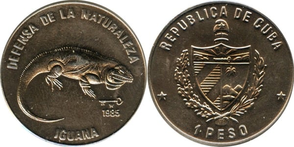 1 peso (Defense of Nature - Iguana)