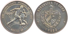 1 peso (XIII Campeonato Mundial de Fútbol - México 86)