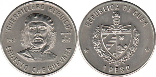 1 peso (20th Anniversary of the disappearance of Ernesto Che Guevara)