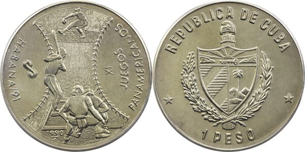 1 peso (XI Pan American Games - Baseball)