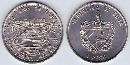 1 peso (Barcelona Olympic Stadium)