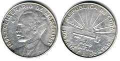 1 peso (Centenario de José Martí)