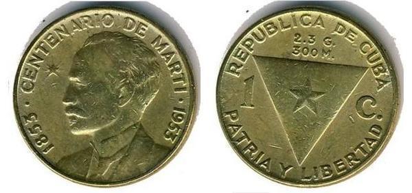 1 centavo (José Martí Centennial)