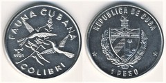 1 peso (Fauna Cubana - Colibrí)