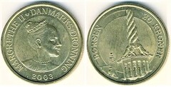 20 kroner (Antigua Bolsa de Copenhague, Borsen)
