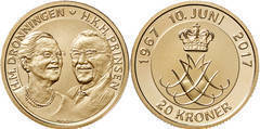 20 kroner (Golden Jubilee of Queen Margrethe II)