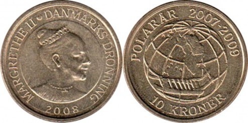 10 kroner (International Polar Year - Sirius)