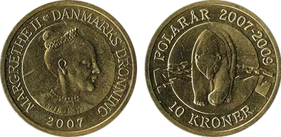 10 kroner (International Polar Year - Polar Bear)