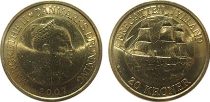 20 kroner (Danish Ships: Jutland Frigate)