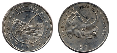 1 dollar (Rhinoceros)