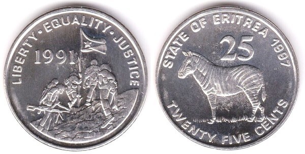 25 cents (Grévy zebra)