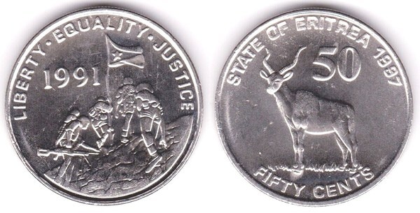 50 cents (Greater Kudu Antelope)