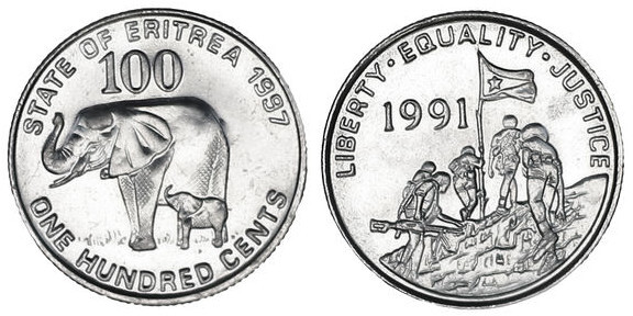 100 cents (African Elephants)