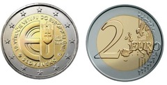 2 euro (10 Aniversario de la Adhesión de la República Eslovaca a la Unión Europea)