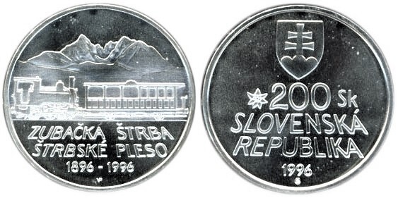 200 korún (100th Anniversary of the Strba-Strbske Pleso Mountain Railway)