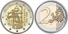 2 euro (300 Aniversario de la primera máquina de vapor eslovaca)